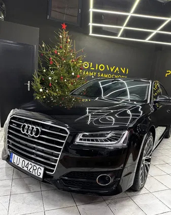 samochody osobowe Audi A8 cena 124900 przebieg: 155000, rok produkcji 2015 z Lublin